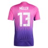 Camisola Alemanha Muller 13 Homen Equipamento 2ª Euro 2024